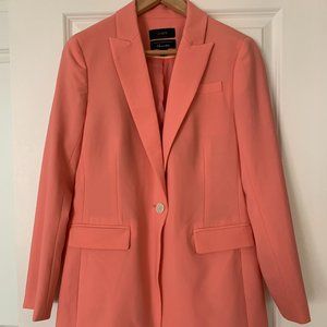 J. Crew Tollegno 1900 Italian Stretch Wool Long Parke Blazer #AJ897 Size 4